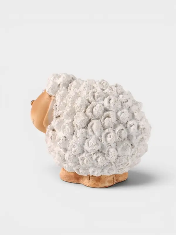 Фигурка декоративная &laquo;Кудрявая овечка&raquo;, полистоун, 10.7&times;6.5&times;7.5 см
