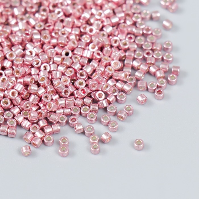 Бисер стекло 11/0  Бисер стекло 11/0 "Цилиндр. Розовое золото" 10 гр