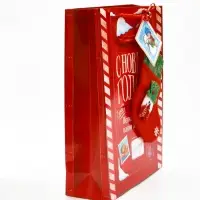 Пакет подарочный «Новогодний подарок», с носком для подарков, 31 × 40 × 11 см Пакет подарочный «Новогодний подарок», с носком для подарков, 31 × 40 × 11 см