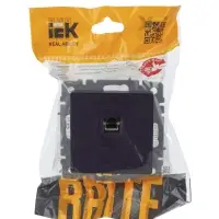 BRITE Розетка компьютерная RJ45 кат.5E РК10-БрЧ черный
