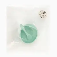 Тарелка детская на присоске и ложка, бирюзовый, Mum&Baby Тарелка детская на присоске и ложка, бирюзовый, Mum&Baby