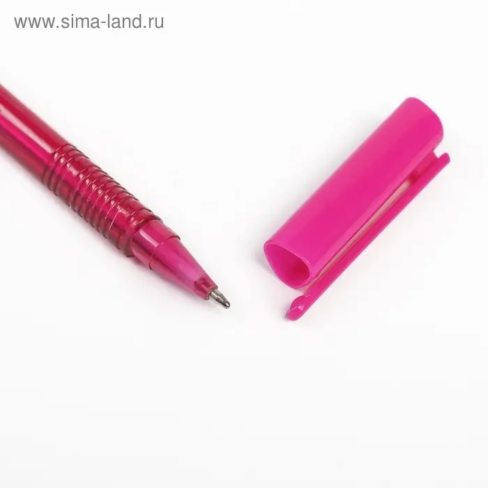 Набор шариковых ручек, 10 цветов, треугольный корпус, тонированный, в блистере на кнопке