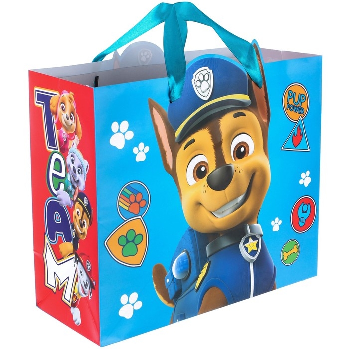 Пакет подарочный, 23х27х11 см, упаковка, Щенячий патруль Пакет подарочный, 23х27х11 см, упаковка, Щенячий патруль