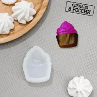 Силиконовая форма «Пирожное», 7×5,2 см, толщина 18 мм, прозрачная