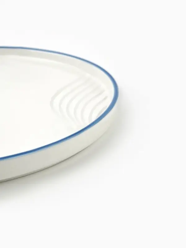 Тарелка плоская керамическая &laquo;Оушен&raquo;, d=23 см, ручная работа