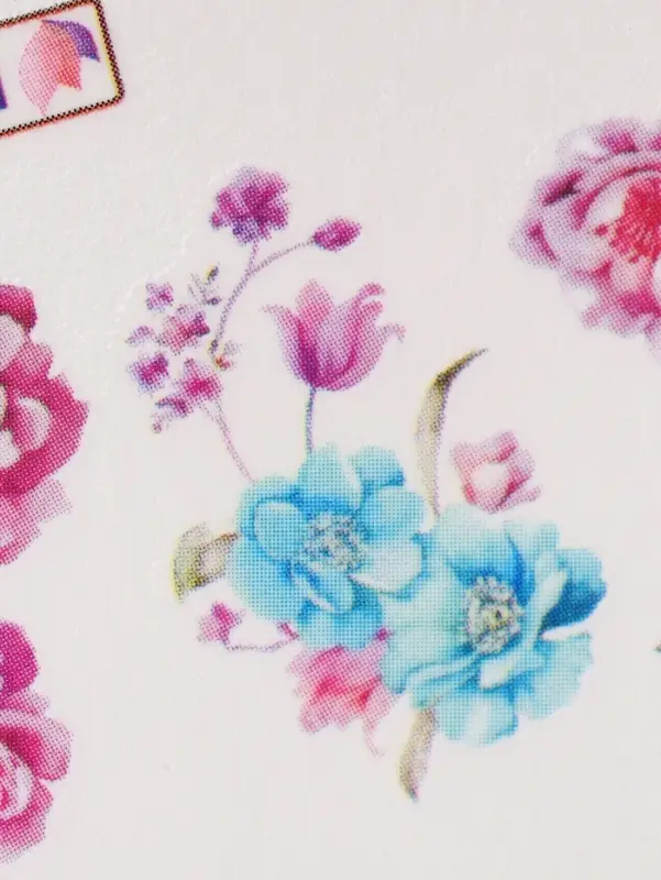 Слайдеры для ногтей «Летнее поле», разноцветные Слайдеры для ногтей «Летнее поле», разноцветные