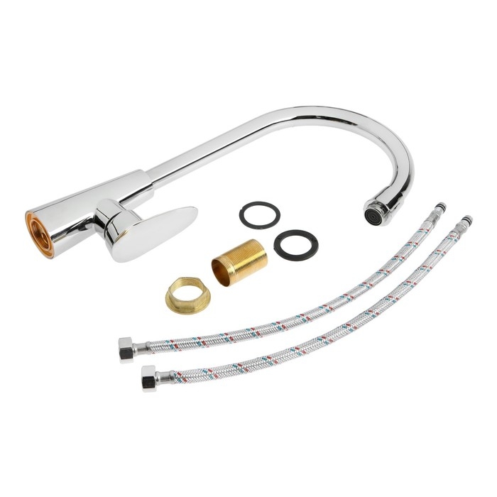 Смеситель для кухни ZEIN ZC2034, высокий корпус, картридж керамика 35 мм, хром Смеситель для кухни ZEIN ZC2034, высокий корпус, картридж керамика 35 мм, хром