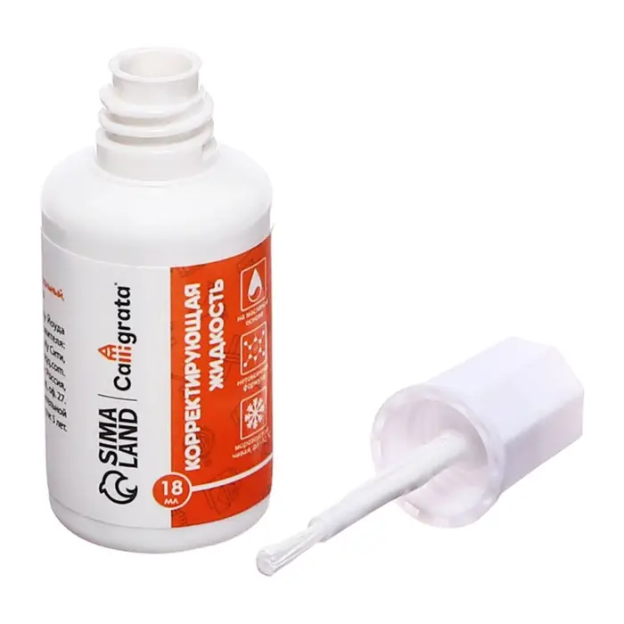 Корректор 18 мл, Calligrata с кисточкой, эмульсионный, на масленной основе Корректор 18 мл, Calligrata с кисточкой, эмульсионный, на масленной основе