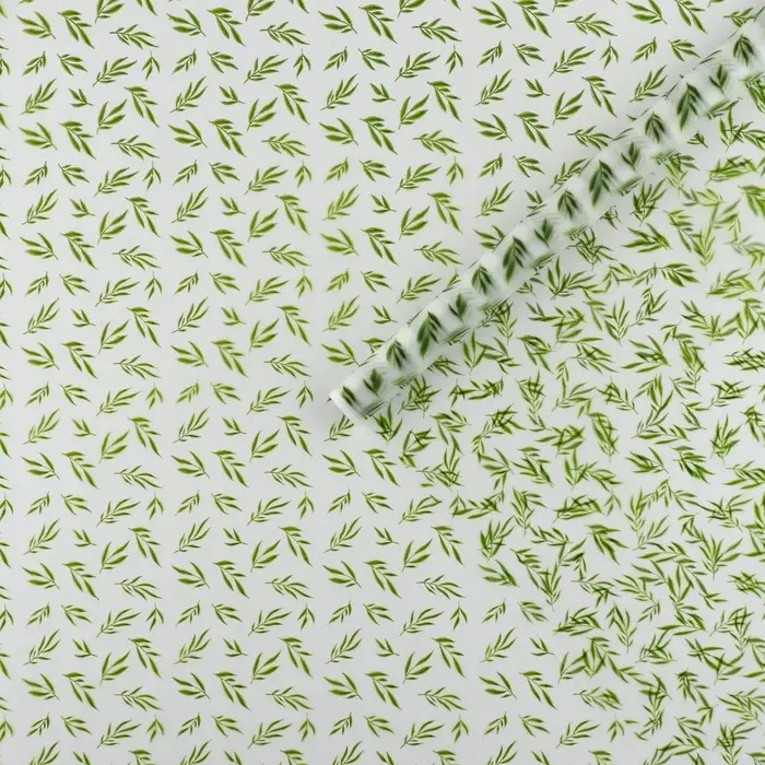 Плёнка для цветов упаковочная матовая «Веточки « 0.7 х 8 м, 40 мкм Плёнка для цветов упаковочная матовая «Веточки « 0.7 х 8 м, 40 мкм