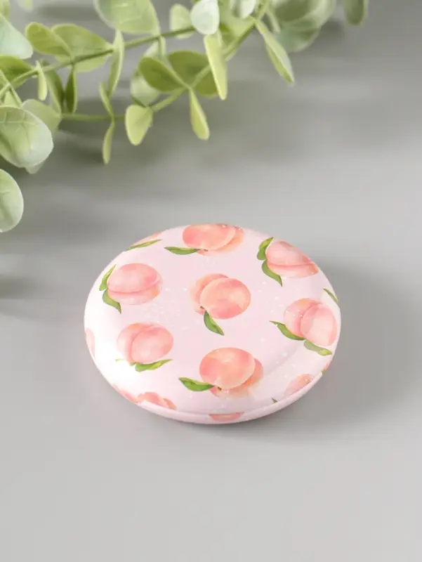 Шкатулка металл круглая "Фрукты и овощи" набор 12 шт 6,8х6,8х1,7 см