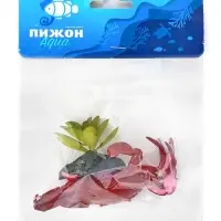 Набор декора для аквариума "Краб и трава"