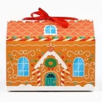 Коробка для сладостей «Пряничный домик», 10 х 18 х 14 см