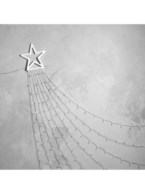 Светодиодная фигура &laquo;Комета&raquo; 3.5 м, пластик, 9 нитей, 31 В, свечение тёплое белое