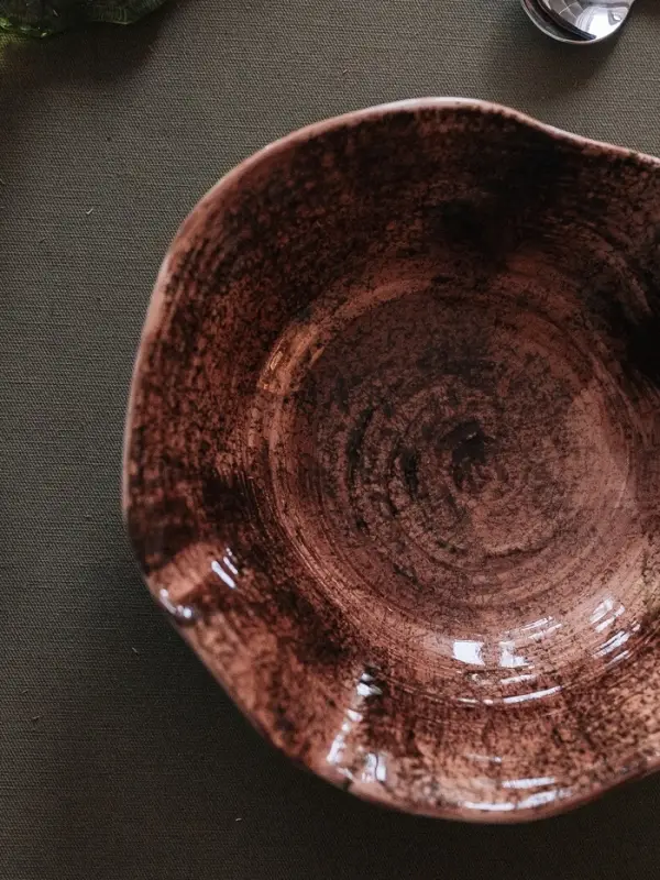 Салатник Magistro Wood, 350 мл, d=16.6 см, фарфор, коричневый