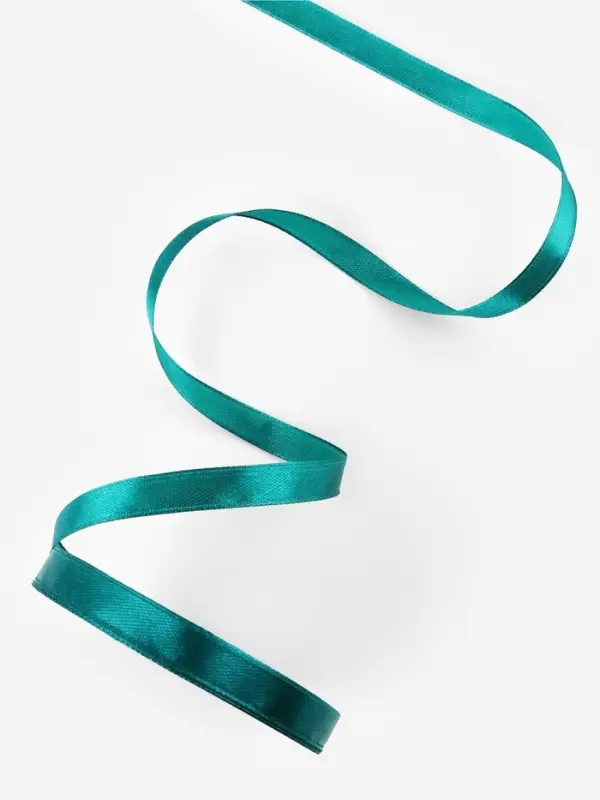 Лента атласная, 10 мм, 23±1 м, зелёная №126 Лента атласная, 10 мм, 23±1 м, зелёная №126