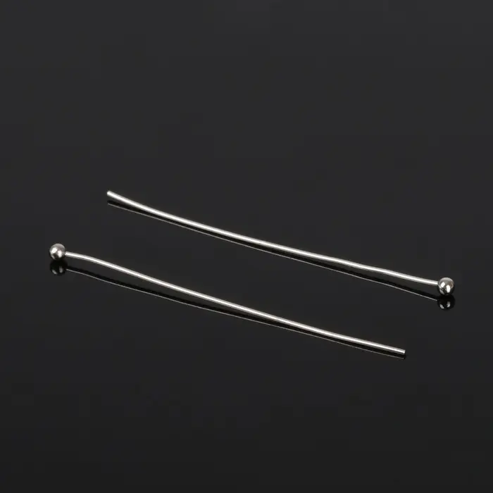 Штифт с шариком СМ-1103-11, 4 см, 50 г, (&plusmn;557 шт.), цвет серебро