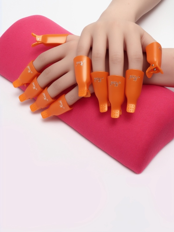 Зажимы для снятия гель-лака для маникюра набор 10шт МИКС пакет Зажимы для снятия гель-лака для маникюра набор 10шт МИКС пакет