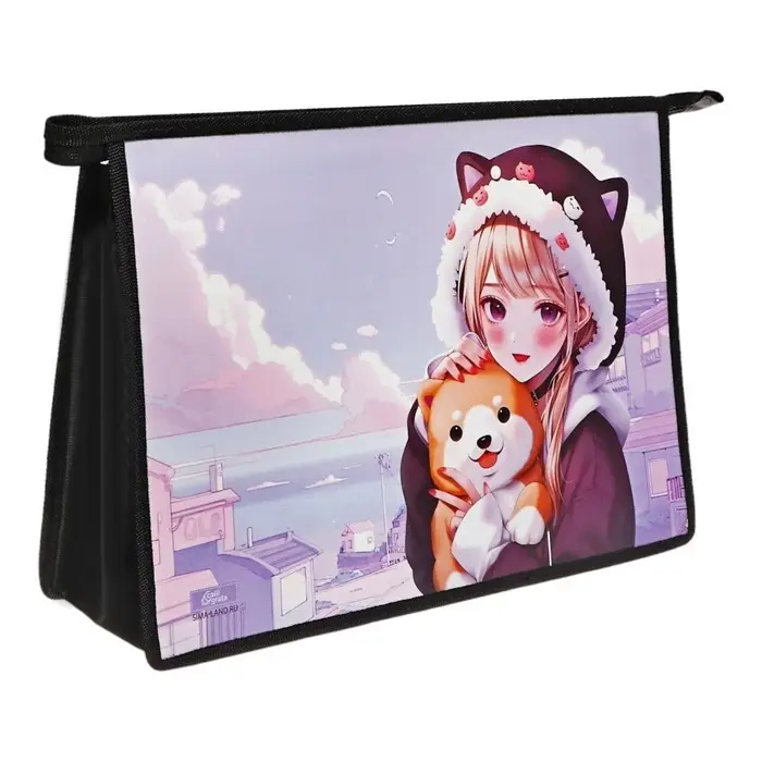 Папка для труда, А4, пластиковая, 32.5×23×10 см «Девочка с песиком» Папка для труда, А4, пластиковая, 32.5×23×10 см «Девочка с песиком»