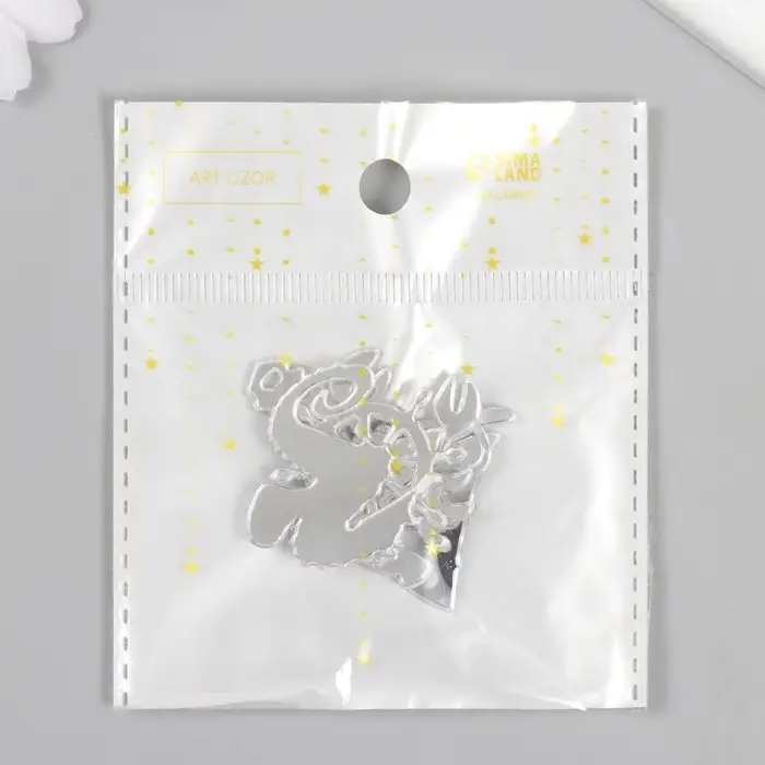 Декоративные элементы для творчества «Арт Узор. Морская тематика», набор 6 шт., пластик зеркальный