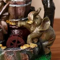 Фонтан настольный &laquo;Слоны с монетами&raquo;, 19&times;28 см, с подсветкой