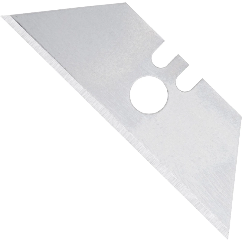 Лезвие для ножей запасное Topfort 19мм трапец.,сталь,шир.цен.отв.,10шт/уп