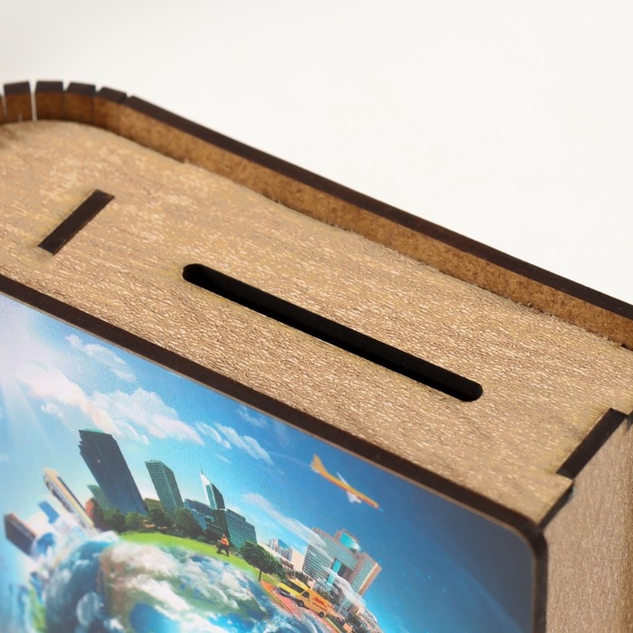 Копилка-шкатулка Копилка-шкатулка "Захват мира" 14х12х5 см