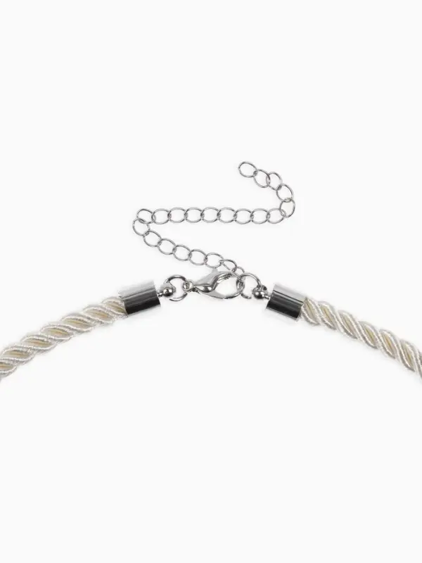 Кулон на шнурке &laquo;Морская звезда&raquo;, L=45 см, бело-серебристый