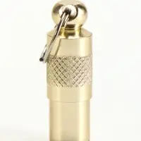 Адресник-капсула под записку, 0.9&times;2.75 см, фасовка 6 шт., металл, цвет МИКС