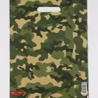 Пакет "Камуфляж , полиэтиленовый с вырубной ручкой 30х40 см, 60 мкм Пакет "Камуфляж , полиэтиленовый с вырубной ручкой 30х40 см, 60 мкм