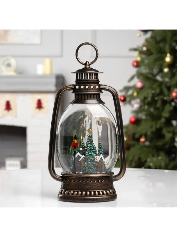 Светодиодная фигура &laquo;Ночные огни&raquo;, 27.9&times;15.7&times;7.6 см, музыка, от батареек ААх3, USB, свечение тёплое белое