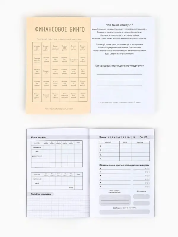 Блокнот для планирования финансов А6, 68 л  Блокнот для планирования финансов А6, 68 л "Котик"