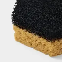 Губки для тефлоновой посуды Доляна, 3 шт., в вакуумной упаковке