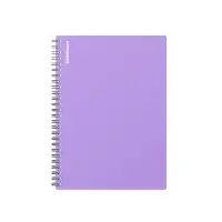 Тетрадь на спирали ErichKrause. Pastel А5, 80 листов, в клетку, пластиковая обложка, блок офсет, белизна 100%, МИКС