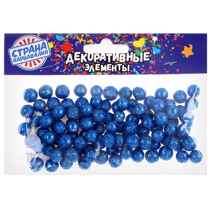 Фигурка для поделок и декора «Шар», набор 55 шт., размер 1 шт: 0,5 — 1 см, цвет синий Фигурка для поделок и декора «Шар», набор 55 шт., размер 1 шт: 0,5 — 1 см, цвет синий
