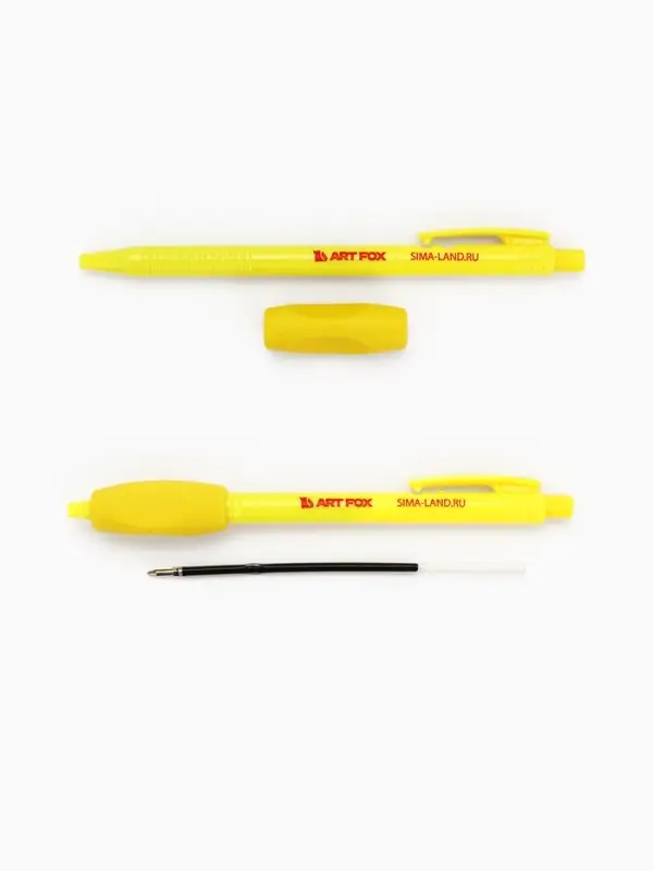 Ручка шариковая синяя паста 0.5 мм ArtFox тренажер для письма