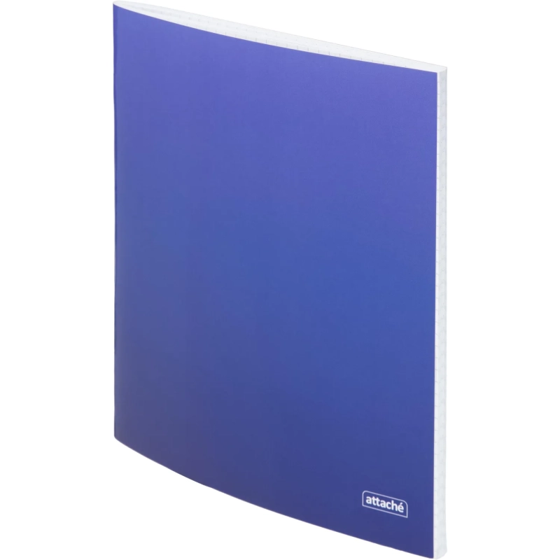 Тетрадь общая А5 48л Attache Градиент Синий клетка, 65г, скрепка, УФ-лак