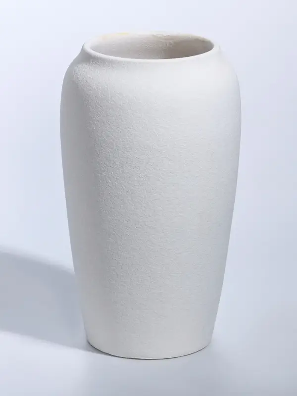 Ваза керамика настольная Ваза керамика настольная "Абиджил" бочка, h=22,5х12, d=9,5 см, белый