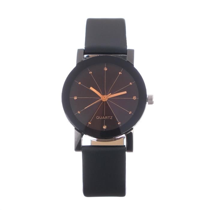 Часы наручные кварцевые женские Часы наручные кварцевые женские "Грань", d-3.1 см, черные