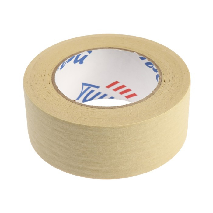 Лента малярная ТУНДРА, клейкая, термостойкая (160°С), 48 мм x 50 м Лента малярная ТУНДРА, клейкая, термостойкая (160°С), 48 мм x 50 м