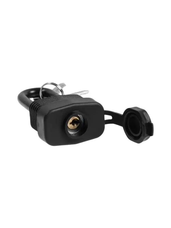 Замок навесной LOCKLAND, 30 мм, влагозащищенный, длинная дужка, 2 ключа, цвет черный