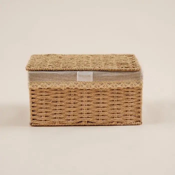 Корзина для хранения плетёная ручной работы SL Home, 35×25×19 см Корзина для хранения плетёная ручной работы SL Home, 35×25×19 см