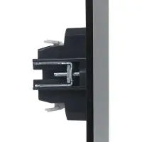 FORTE&PIANO Выключатель 1-клавишный с индикацией 10А FP502 сталь IEK