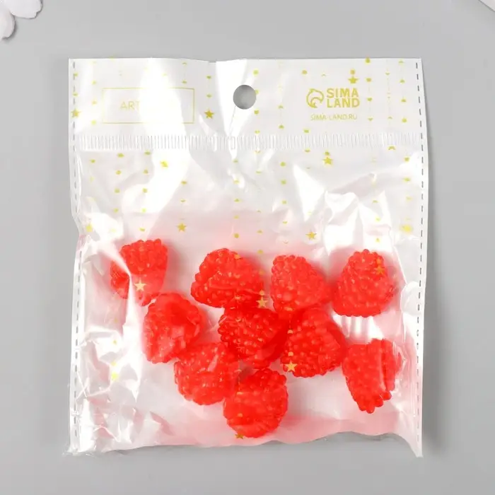 Декор для творчества PVC "Малинка" 1,9х1,9х2,1 см