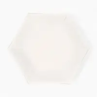 Набор тарелок белый с золотом 23 см. (10 шт)