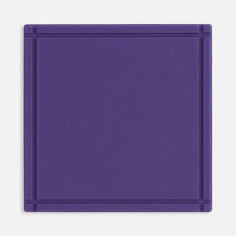 Лейбл из ПВХ Dzeta, L, фиолетовый