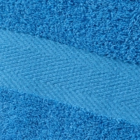 Набор полотенец махровых бордюр 440 г/м2, 50х90 ярко-голубой, 10шт