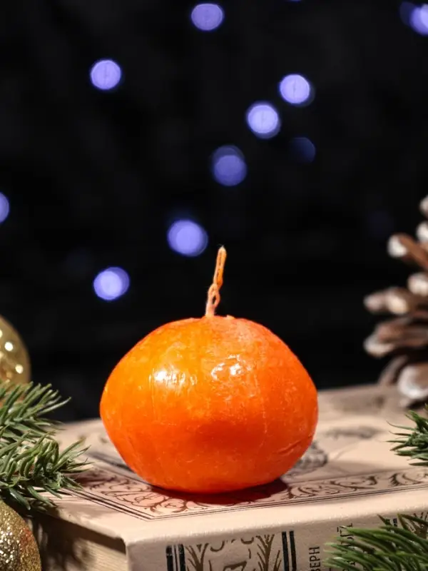 Свеча "Мандарин" 40*60 мм