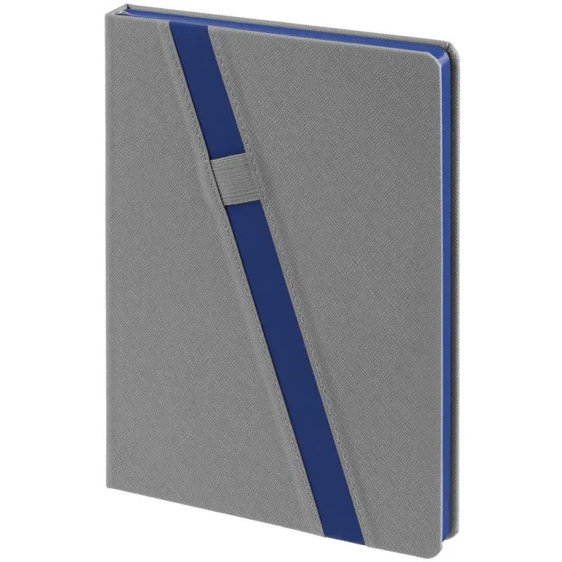 Ежедневник Rubikon на заказ, недатированный серо-синий