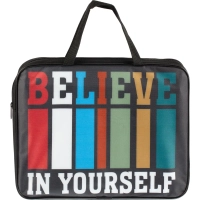 Папка для тетрадей школьн.А4 с ручк+тверд.дно,ШИРОКАЯ,ПШ-11,ВЕРЬ В СЕБЯ2023