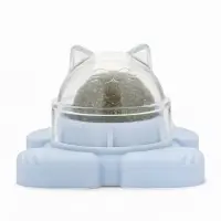 Игрушка для кошек из кошачьей мяты "Большой Кот" на основании, 4,5х6х6 см, синий